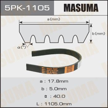 Ремень ручейковый Masuma 5PK1105