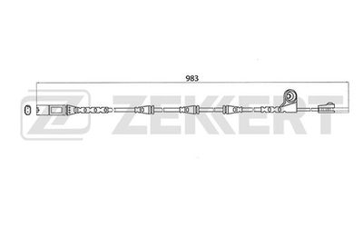 Датчик износа тормозных колодок Zekkert BS8004