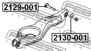 Болт с эксцентриком FEBEST 2129001