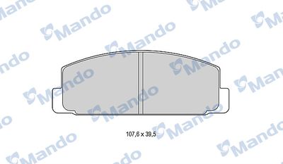 Колодки тормозные дисковые задние Mando MBF015627