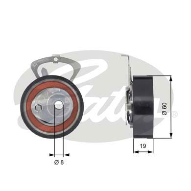 Ролик натяжителя ремня ГРМ GATES T43140