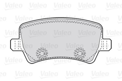 Комплект колодок для дискового тормоза VALEO 301928