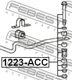 Тяга стабилизатора переднего FEBEST 1223ACC