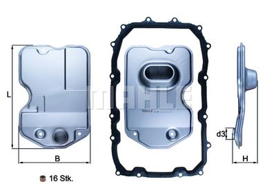 Фильтр АКПП MAHLE HX160KIT