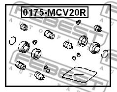Ремкомплект тормозного суппорта заднего FEBEST 0175MCV20R