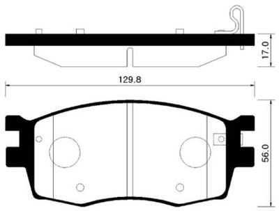 Колодки тормозные дисковые передние HSB HP1034