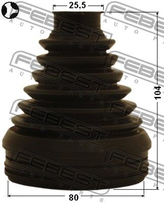 Пыльник ШРУС внутреннего комплект FEBEST 0115ZVW30T