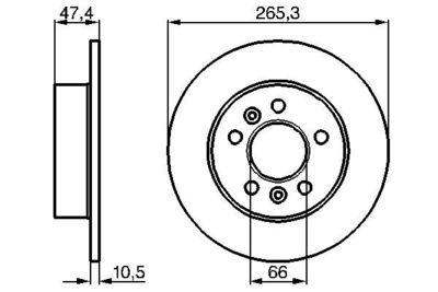 Диск тормозной BOSCH 0986478305