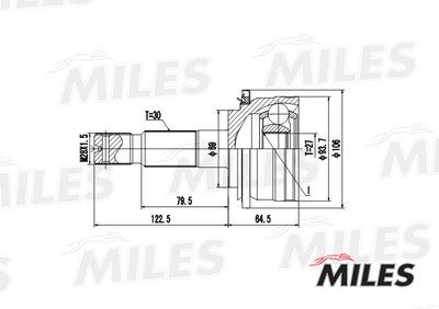 ШРУС наружный Miles GA20484