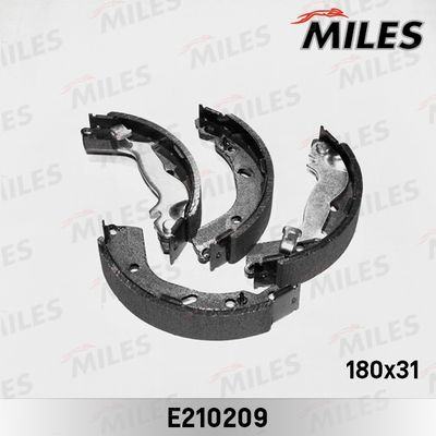 Колодки тормозные барабанные Miles E210209