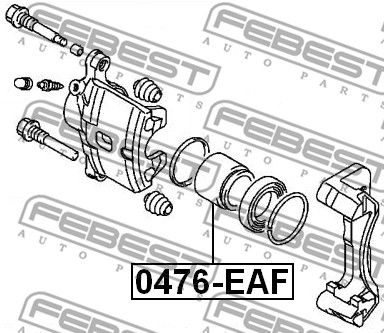 Поршень суппорта тормозного переднего FEBEST 0476EAF