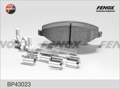 Колодки тормозные передние FENOX BP43023