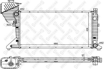 Радиатор охлаждения STELLOX 8103338SX