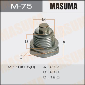 Болт маслосливной с магнитом Masuma M75