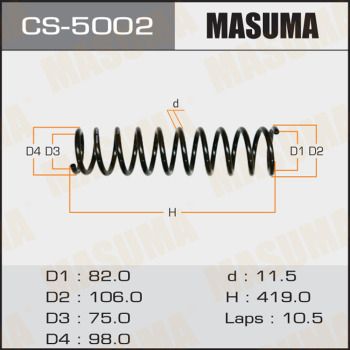 Пружина задняя Masuma CS5002