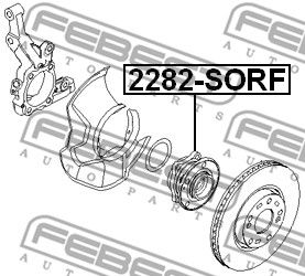 Ступица передняя FEBEST 2282SORF