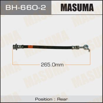 Шланг тормозной задний левый Masuma BH6602