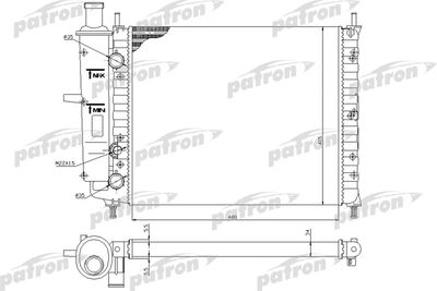 Радиатор системы охлаждения PATRON PRS3057