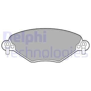 Колодки тормозные дисковые комплект DELPHI LP1654