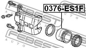 Поршень тормозного суппорта MasterKit 77A1582