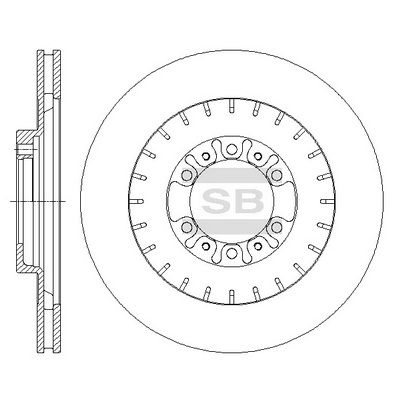 Диск тормозной SANGSIN SD4322