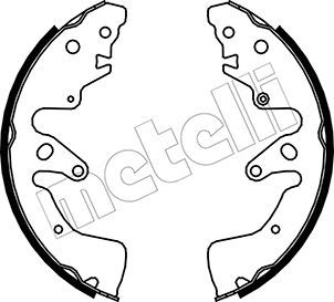 Колодки тормозные барабанные METELLI 530407