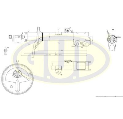 Амортизатор передний левый G.U.D GSA335041
