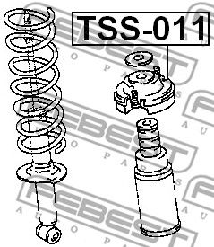 Опора амортизатора заднего FEBEST TSS011