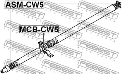 Крестовина карданного вала FEBEST ASMCW5