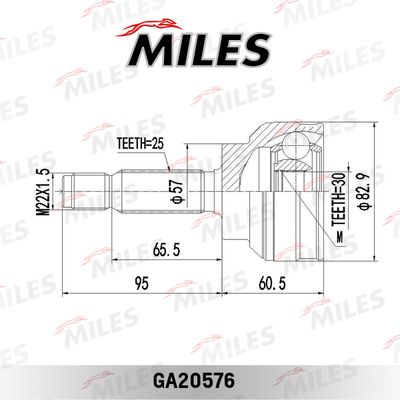 ШРУС наружный Miles GA20576