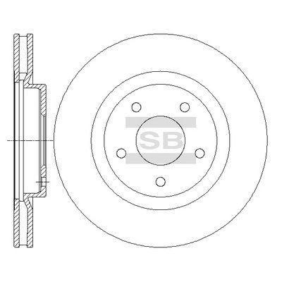 Диск тормозной передний SANGSIN SD4240