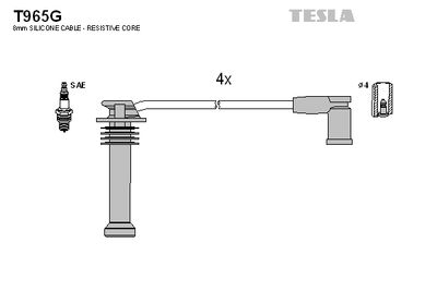 Провода зажигания TESLA T965G
