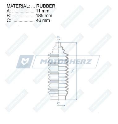 Пыльник рулевой рейки MotorHerz RDZ0246MG