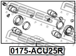 Ремкомплект суппорта заднего FEBEST 0175ACU25R