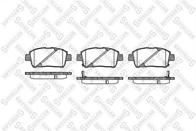 Колодки тормозные дисковые передние STELLOX 751002BSX