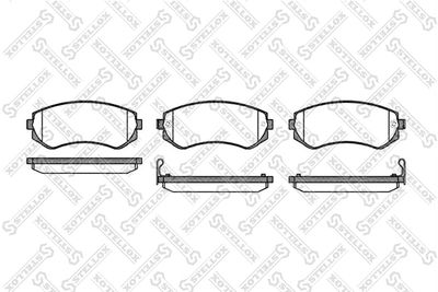 Колодки тормозные дисковые передние STELLOX 328012SX