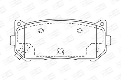Колодки тормозные дисковые PMC PKB008