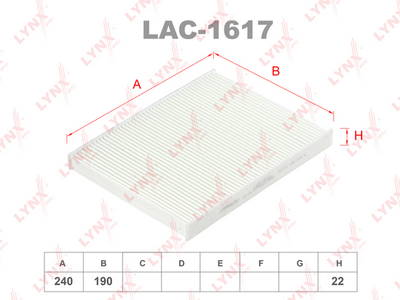 Фильтр салона LYNXauto LAC1617