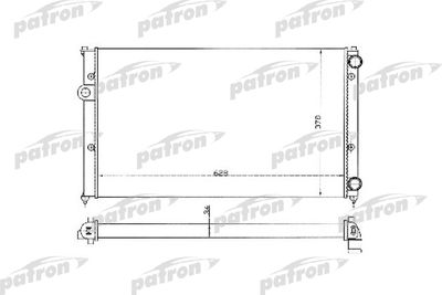 Радиатор системы охлаждения PATRON PRS3369