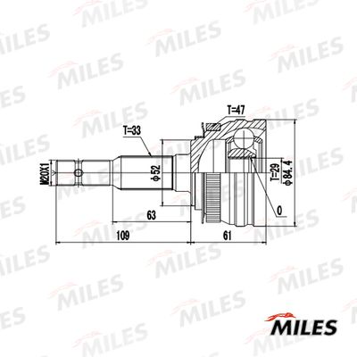 ШРУС наружный Miles GA20544