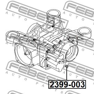 Пробка сливная масляного картера FEBEST 2399003