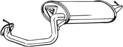 Глушитель задняя часть BOSAL 228151