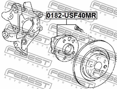 Ступица задняя FEBEST 0182USF40MR