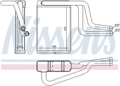 Радиатор отопителя NISSENS 71744