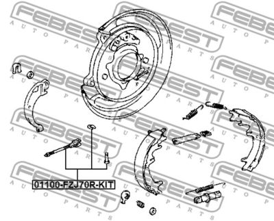 Трос стояночного тормоза TOYOTA 4761660020