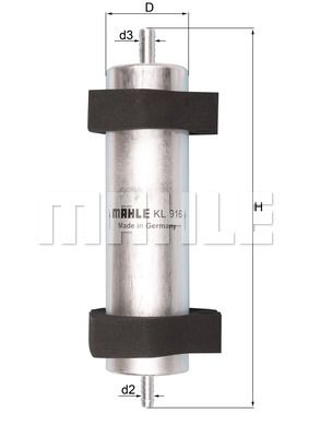 Фильтр топливный MAHLE KL916