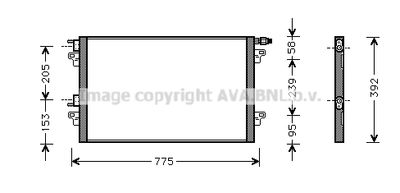 Радиатор кондиционера AVA RTA5280
