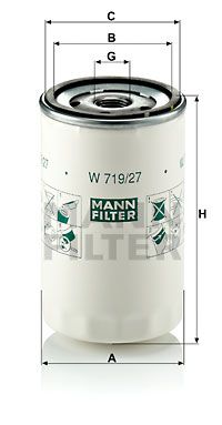 Фильтр масляный MANN-FILTER W71927