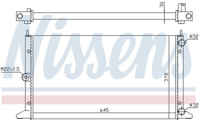 Радиатор системы охлаждения NISSENS 63991