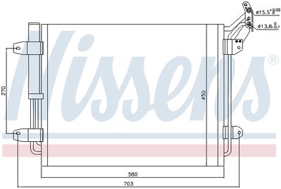 Радиатор кондиционера LUZAR LRAC18N5